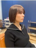 大人かわいいぱつっと韓国タッセルボブ