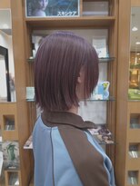 プランタンアヴェダ(printemps AVEDA)&nbsp;大人可愛いくすみラベンダーボブ