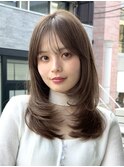 美髪レイヤーカット／巻けるストレートパーマ/縮毛矯正