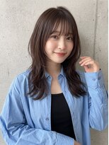 プレイス(PLACE)&nbsp;大人フェミニンレイヤー×チョコブラウン