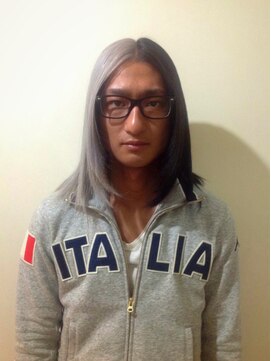 ゴーゴーヘアー(GOGO HAIR) ブラック×シルバーの2トーンカラー