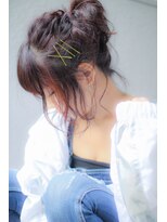 アマンドール(Aman D'or)&nbsp;ボブ×ゴールドピンアレンジ