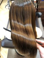 キャラ 池袋本店(CHARA) ブリーチ毛に縮毛矯正【キャラ池袋/池袋/縮毛矯正/玉城光】*