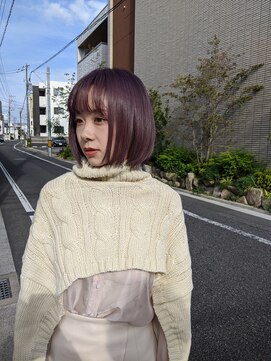 ソアヘアー(Soar hair) 【Soar】パープルピンク×髪質改善プラチナトリートメント