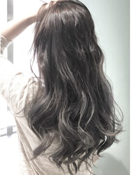ミエルヘアーエスト 新宿店(mielhair est) スモーキーアッシュ×ロングレイヤー