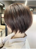 ナチュラル軽めショートボブ