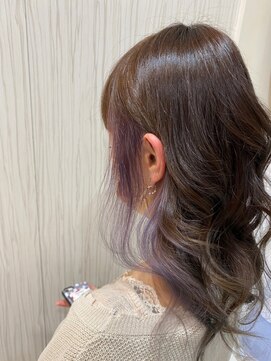 ビス ヘア アンド ビューティー 西新井店(Vis Hair＆Beauty) 大人かわいい/セミロング/インナーカラー/バイオレット