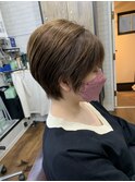 シンプルショート_スリークボブ厚めバングローライト_189