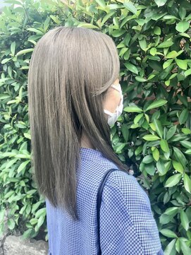 ネオヘアー 曳舟店(NEO Hair) カーキグレージュ×イヤリングカラー【瀬川】/曳舟
