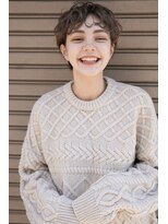 カライングドゥ(ing deux)&nbsp;大人可愛い20代30代40代暗髪丸みベリーショート◎