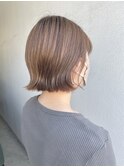 ココアブラウン×切りっぱなしボブ/南行徳