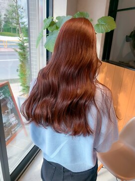 ロンドエニカ 大宮(Lond enika) オレンジブラウン ココアブラウン 艶カラー 【大宮美容室】