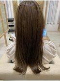 大人美人ふんわりカール小顔カット オリーブベージュ