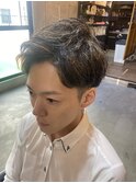 アップバング×メッシュ