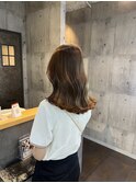 ブリーチ1回のミルクティーベージュ