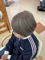 サンタフェ 柳津店(Santa'Fe)&nbsp;Santa'Fe式脱白髪染め白髪ぼかしカラー[ビフォーアフター]