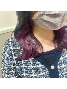 バブ バイネオリーブ(Bab by neolive) インナーカラー☆ピンクパープル