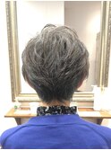 50代60代70代/大人ショート/華やかショート/素敵グレイヘア