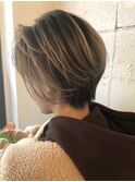 ハイトーンベージュハンサムショート