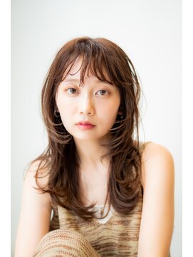 ネオリーブ ジューク 日吉店(Neolive JuQ) 韓国レイヤーくびれレイヤーグレージュ白髪ぼかしカラー☆日吉