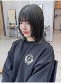 ブルーアッシュ×レイヤーカット