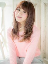 モッズヘア 福岡天神店&nbsp;mod's天神/モカブラウン小顔毛先パーマ姫カットレイヤーロングa