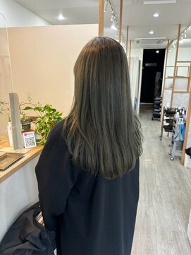 ロッカ(ROCCA) デジタルパーマオリーブグレージュストレート