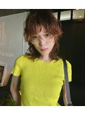 ナチュラルオレンジのライトマッシュウルフ♪