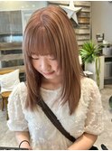 ミルクティーカラー/ウルフ/レイヤー/学割U24/京都/河原町/