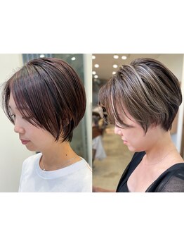 骨格補正カットで360℃どこから見ても美しいシルエットに☆再現性も高く、朝のセットが楽になる◎