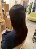 髪質改善艶カラー（暗めカラー）