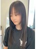 顔周りのポイントのみ♪カット＋前髪縮毛矯正￥12000円→10500円