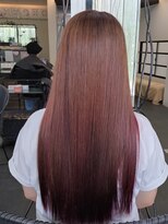 シュシュ(chou＊chou)&nbsp;20代30代/グラデーションカラー/ピンク/ミルクティー/縮毛矯正