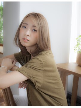 ヴィヴィ(VIVIE) ダブルカラーケアブリーチココアベージュオリーブグレーひし形