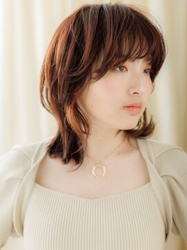 モッズヘア 越谷(mod's hair) インナーカラーハッシュカットウルフパーマTd2越谷20代30代40代