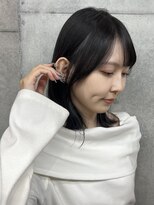 ココ 西葛西南口店(COコ) 小顔顔周りカットミディアムレイヤー黒髪カラー西葛西縮毛矯正