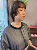 30代40代◎透明感アッシュボブ×小顔レイヤーカット