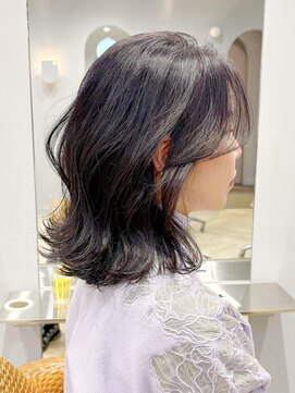 ティエラ 原宿 表参道(Tierra) 【美侑】浮遊感たっぷり透ける暗髪ラベンダーグレージュカラー