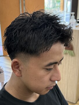 スウェル 千葉店(Swell) ピンパーマテーパーフェード