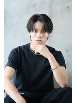 メンズヘアフェイス(Men's hair FACE。) 毛流れセンターパート/フェザーパーマ