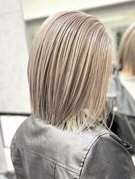 エリーツ 表参道(elyts) グレージュ×ボブ【表参道/シールエクステ/髪質改善】