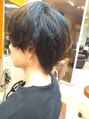 ラフィスヘアーヴィレ 福山店(La fith hair wille) 刈り上げ無しのナチュラルメンズマッシュ