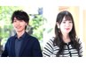 【スタイリスト佐藤、久松限定】カット+カラー+W炭酸+TR¥20350→¥13750