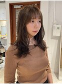 【松本咲花】ブリーチなしダブルカラーベージュレイヤーカット