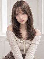 ユーフォリア エヌ 池袋サンシャイン通り店(Euphoria +n)&nbsp;シースルーバングザクザクレイヤースタイル