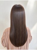 【髪質改善酸性ストレート】柔らかくまとまる艶髪ロング
