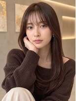 バーシャミ 博多(Baciami)&nbsp;【韓国風】小顔レイヤーカット×シースルーバング×艶ブラウン