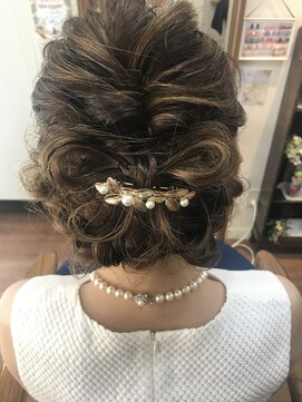 ヘアーアンドネイル ピーファイブ(hair&nail P five) お呼ばれ☆編み込みリボン