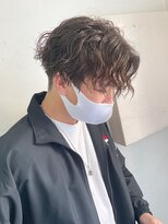 キャンバス バイ ネオリーブ 横浜西口(Canvas by neo.)&nbsp;センター分けスパイラルパーマ【横浜】