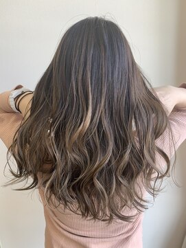 パチャールヘアー(PACAR HAIR) バレイヤージュ×ミルクティ